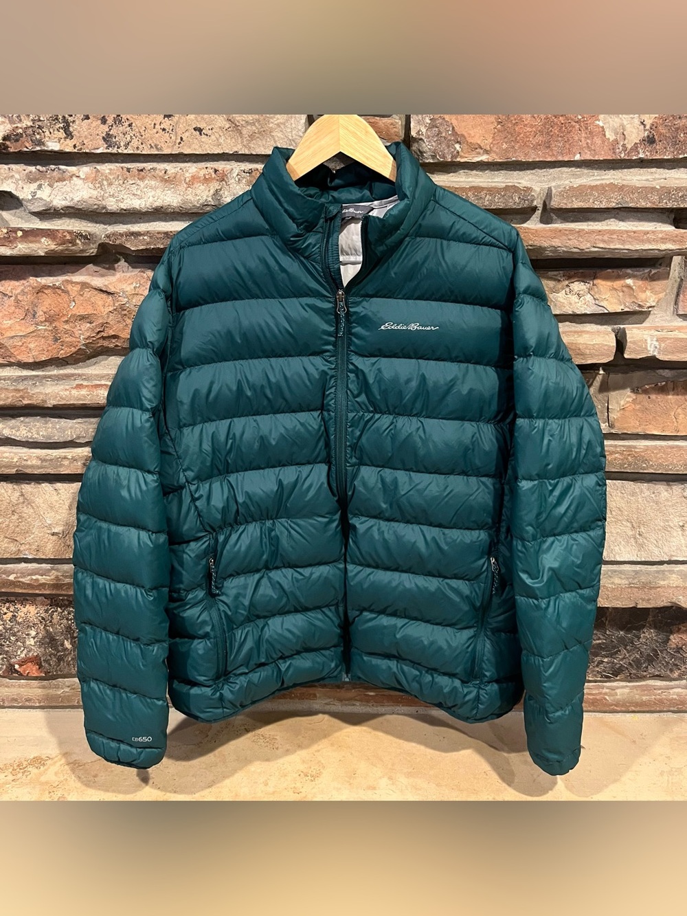 Eddie Bauer EB650 Teal Packable Down Jacket